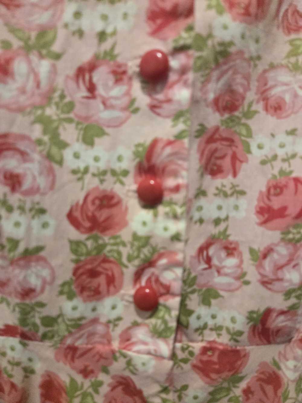 1950s Penneys Brentwood Floral Vintage  Pink Dress - Picture 10 of 13